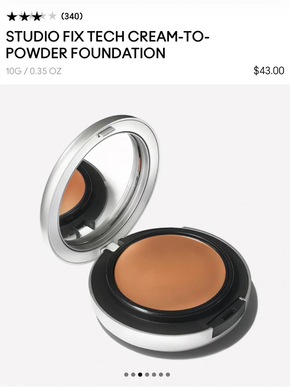 MAC Cosmetics Studio Fix Tech Cream-to-Powder Foundation - Medium Tan (NW25)
